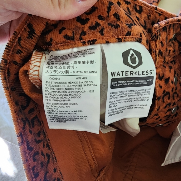 Levis Wedgie Straight Scratchy Leopard Ginger - Picture 4 of 6